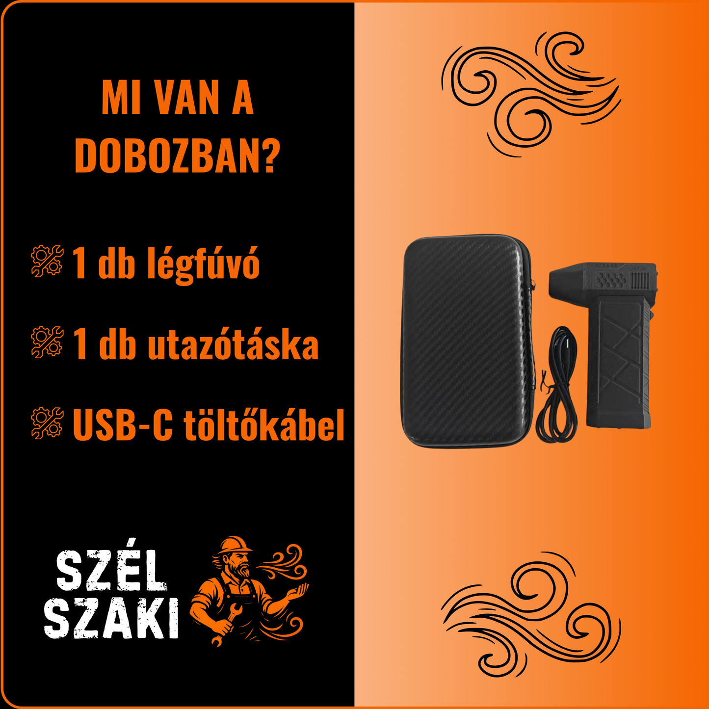 Vezeték nélküli légfúvó